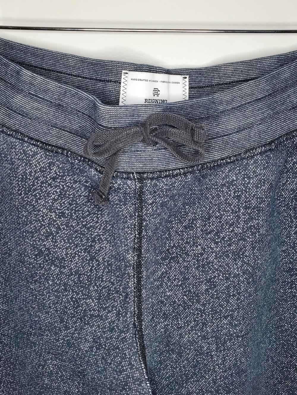 Reigning Champ Denim-Effect Blue/Grey Track pants with Drawstring Waist